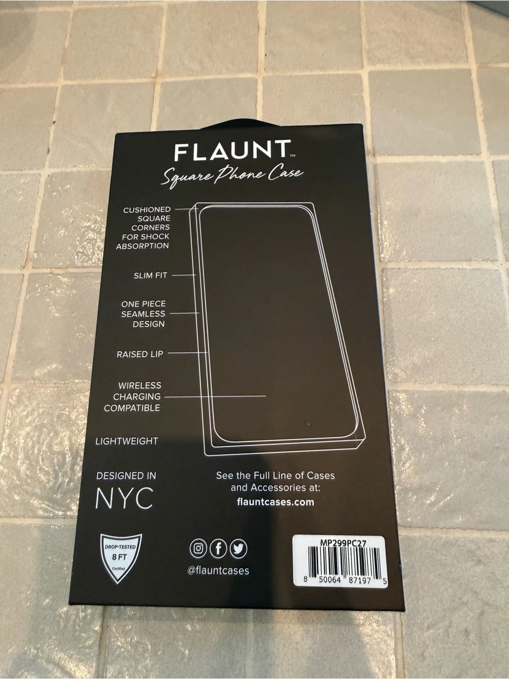LAUT Iridescent Shell Phone Case - Silver Opal Effect